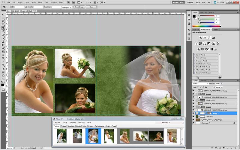 Wedding album design Wedding album design
