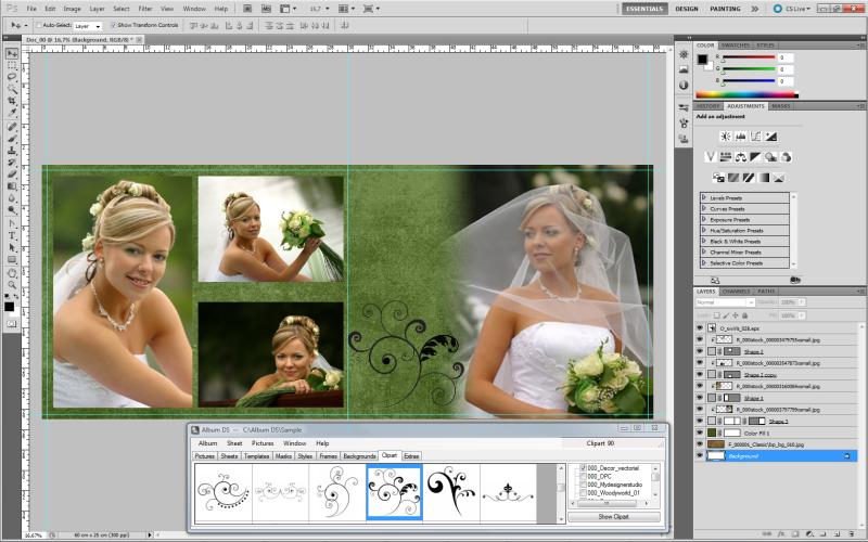 Wedding album design Wedding album design